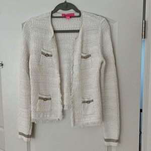 NWOT Cream/Ivory Lilly Pullitzer Cotton Blazer